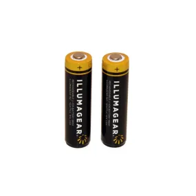 18650 Lithium Ion Rechargeable Batteries, 2-pack - (HARB-01A-X2)