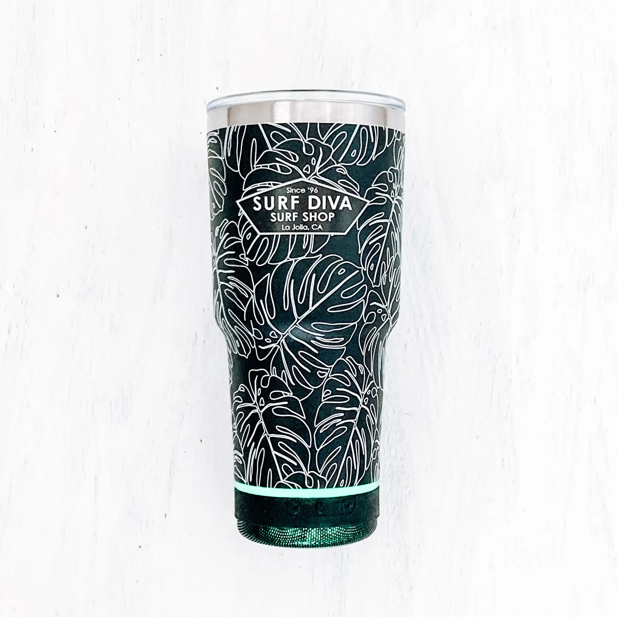 AUDIO MOBE DRINKWARE with SURF DIVA SURF SHOP Tumbler/Big Mug 24oz (kahala black)