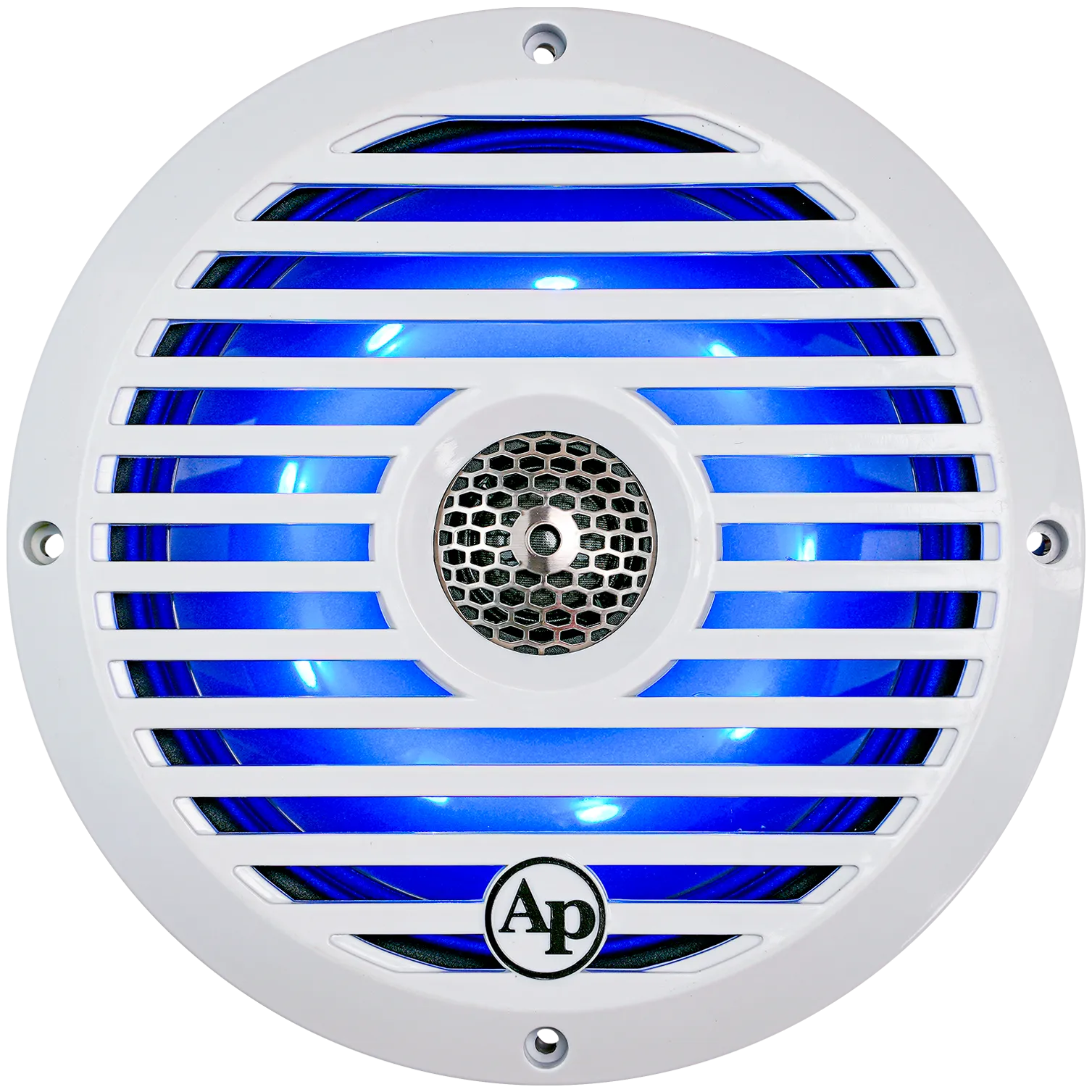 Audiopipe 8” Coaxial 2-Way Marine Speaker with LED lights (APSW-804GL) 2024 SALT WATER SERIES