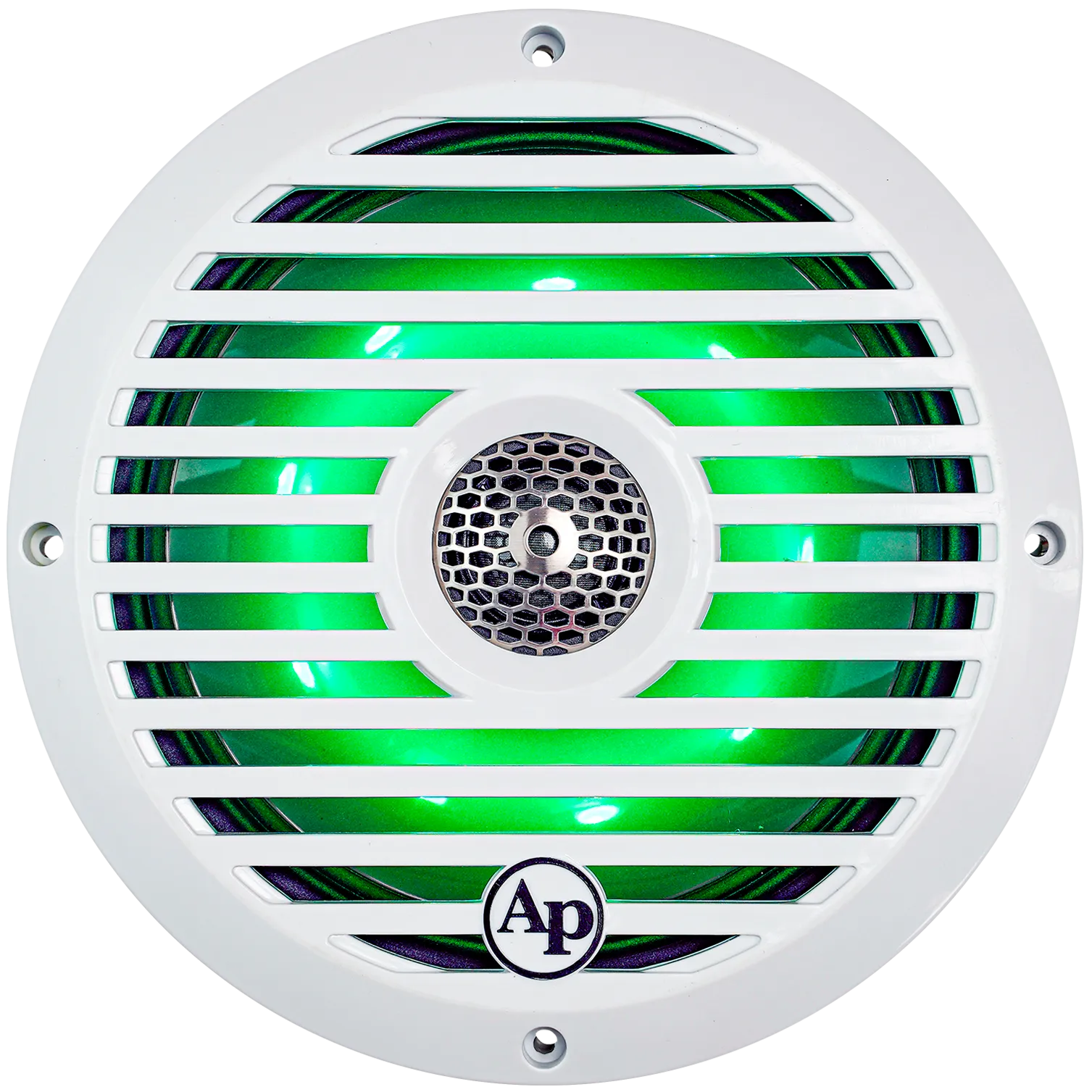 Audiopipe 8” Coaxial 2-Way Marine Speaker with LED lights (APSW-804GL) 2024 SALT WATER SERIES