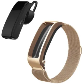 Bakeey iTlak B5 HR Blood Pressure Oxygen Siri Weather Dynamic Speaker Smart Bracelet and Earphones