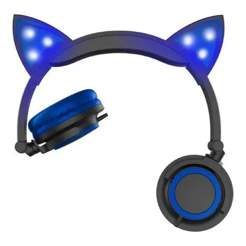 Blue LED Cat Ear: Hype - Headphones