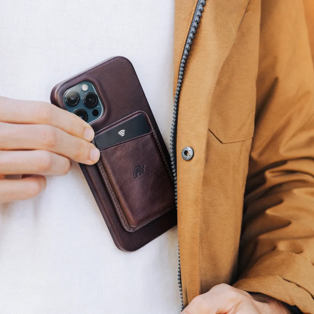 BOGO 50% OFF Minimalist iPhone Case & Wallet - Bourbon