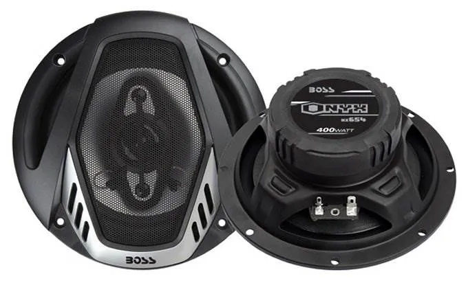 BOSS NX524 5.25" 300W and 6.5" 400W 4 Way Car Audio Coaxial Speaker Set (4 Pack)