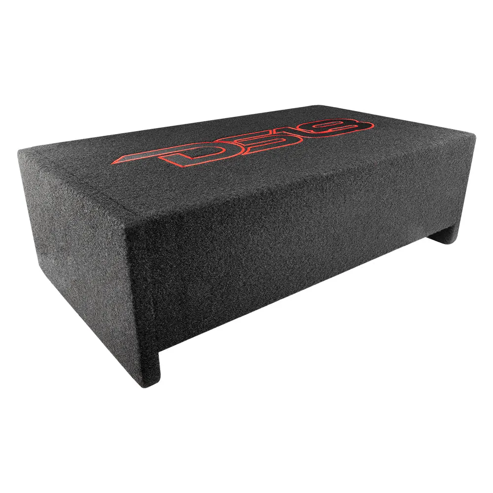 DS18 10in Loaded Amplified Shallow Down Fire Subwoofer Enclosure 250 Watts Rms