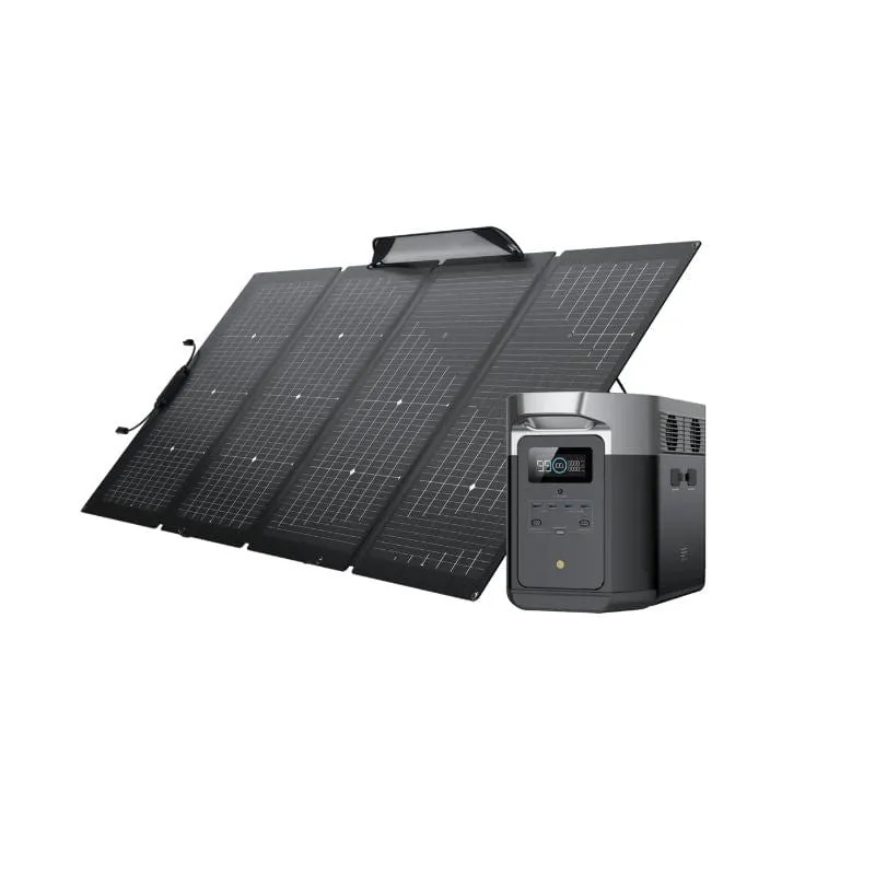 EcoFlow DELTA Max 1600 Portable Solar Generator   220W Solar Panel