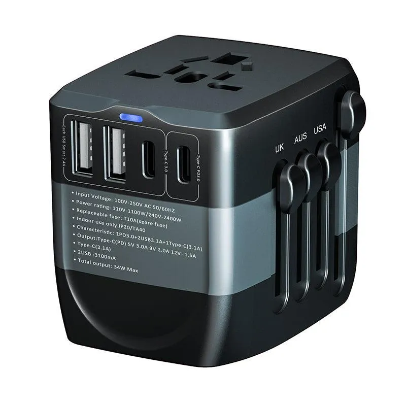 Fabufabu Universal Travel Adapter with International Plug