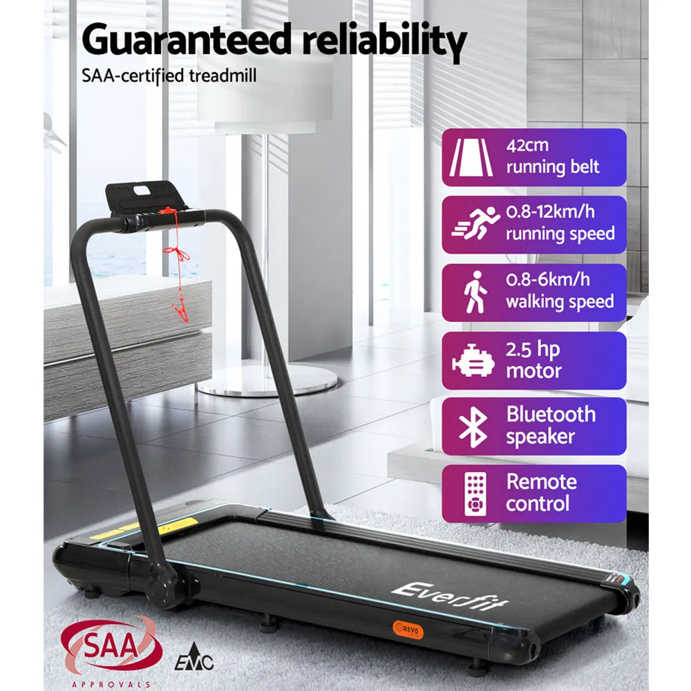 Foldable 2-in-1 Treadmill Walking Pad with Remote - Everfit