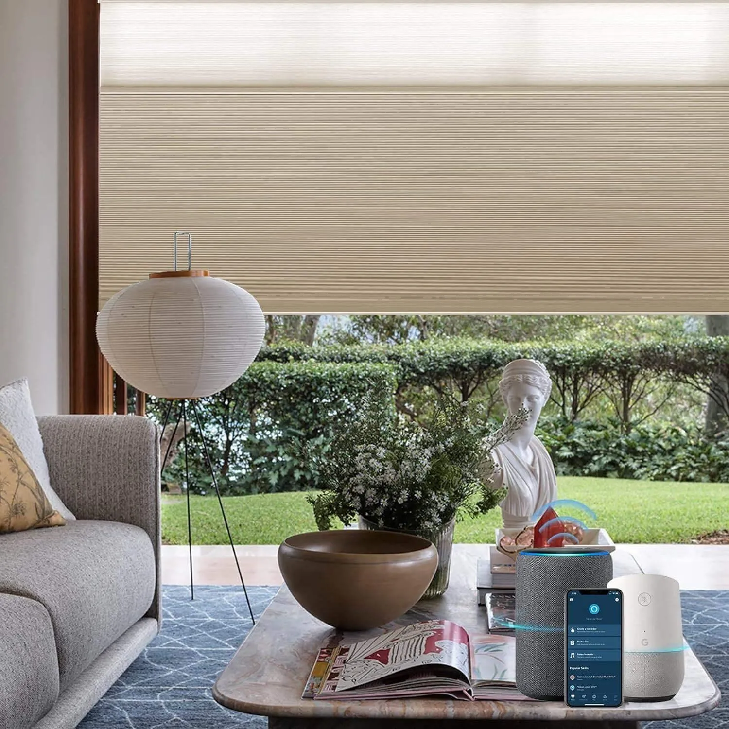 Graywind Motorized Day/Night Cellular Shades | Blackout Series | Customizable