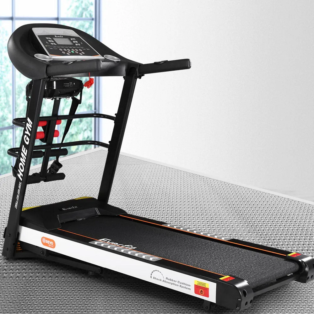 High-Strength Electric Treadmill w/ Massager and Dumbbells - Everfit