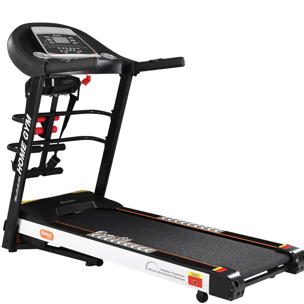 High-Strength Electric Treadmill w/ Massager and Dumbbells - Everfit