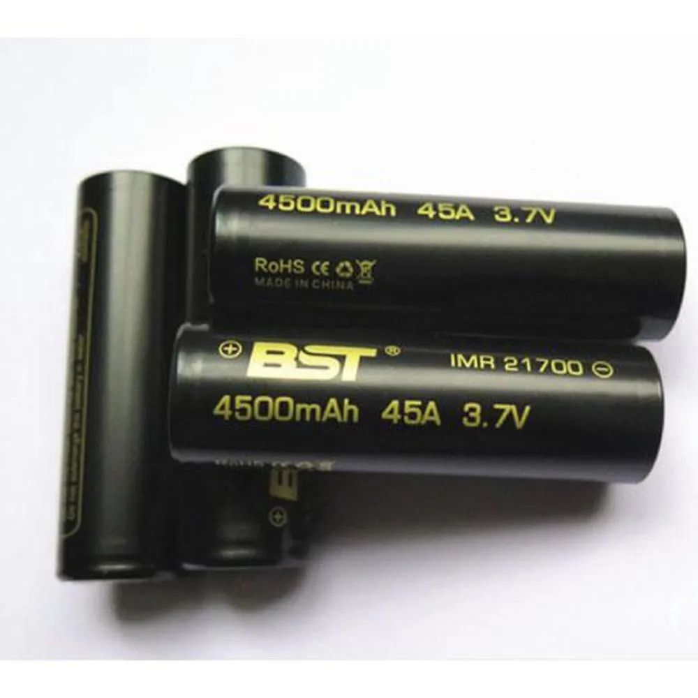 IMR 21700 45A Rechargeable Batteries - BST  4500mAh 3.7V Lithium Li-ion Battery