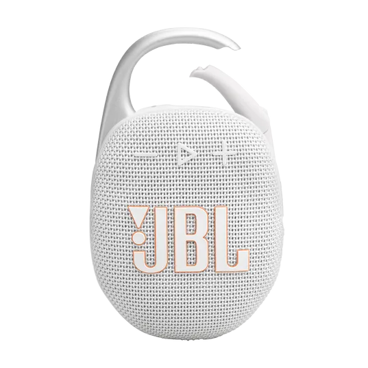 JBL CLIP 5 Ultra-Portable Bluetooth Speaker (White)