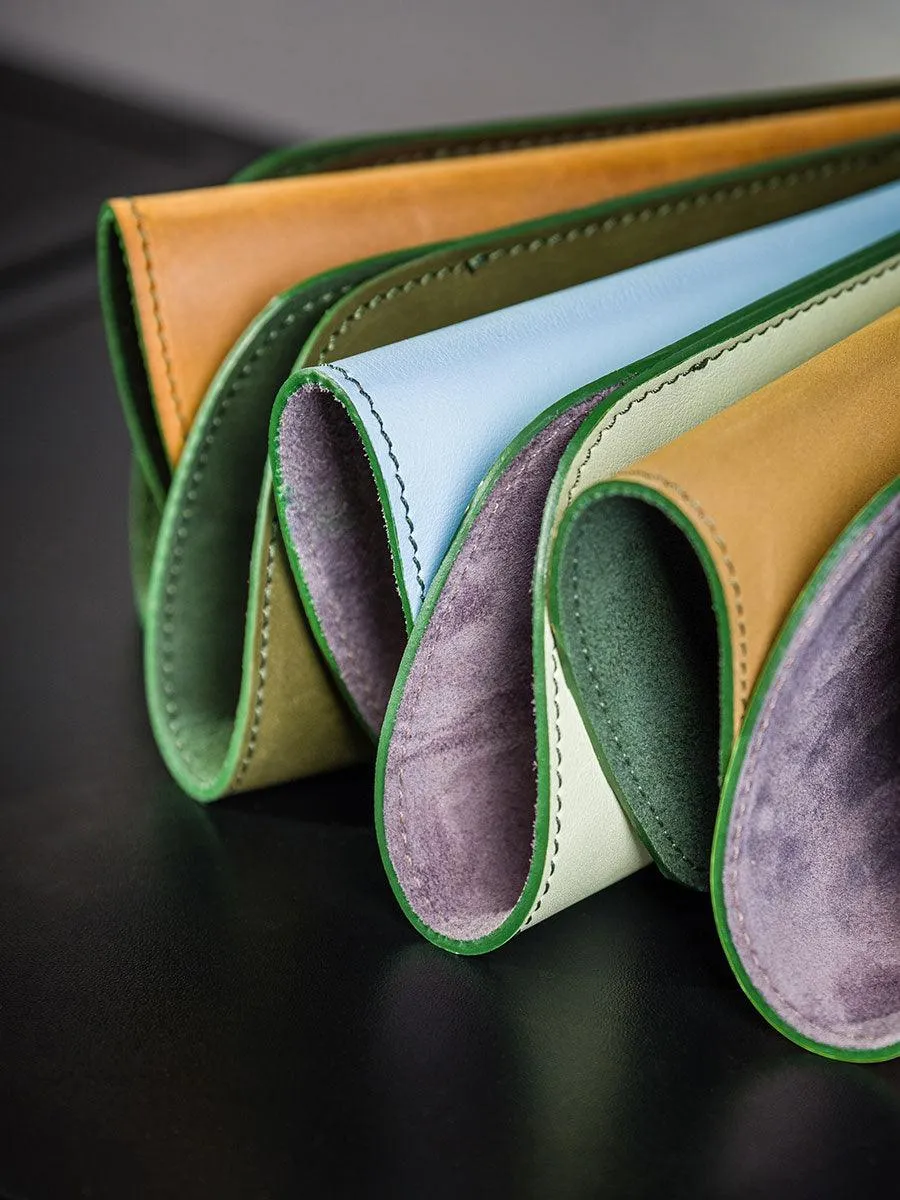 Mint classic leather glasses case