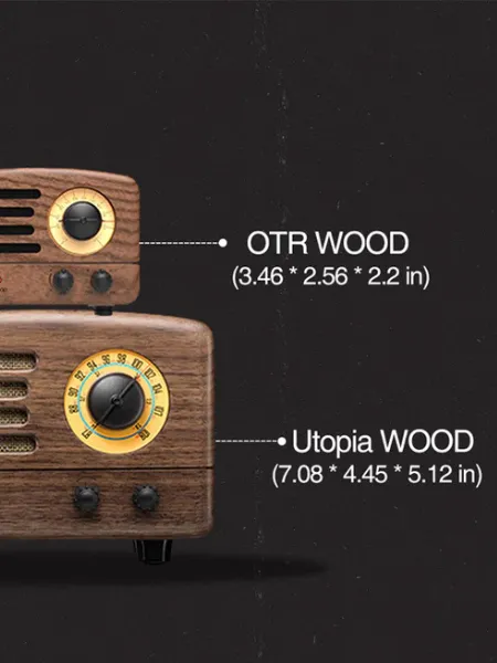 MUZEN OTR WOOD AND UTOPIA RETRO PORT FM RADIO BLUETOOTH