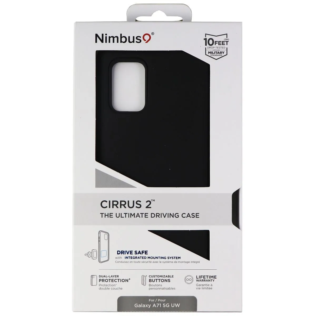 Nimbus9 Cirrus 2 Series Case for Samsung Galaxy A71 5G UW - Black