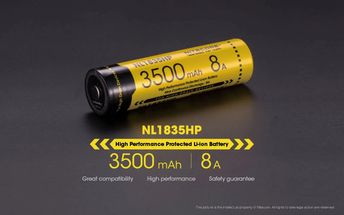 Nitecore NL1835HP 3500mAh Protected 18650 Rechargeable Battery