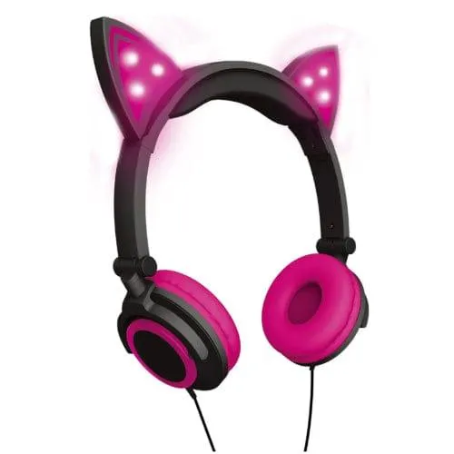 Pink LED Cat Ear: Hype - Headphones