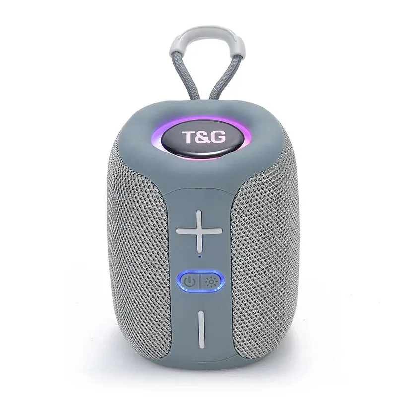 Portable Bluetooth Speaker Wireless Speakers 1200mAh Waterproof Mini Bass Column AUX TF BT Loud Speaker With LED Light