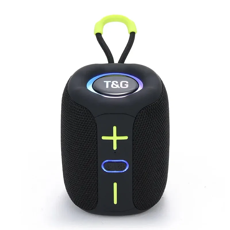 Portable Bluetooth Speaker Wireless Speakers 1200mAh Waterproof Mini Bass Column AUX TF BT Loud Speaker With LED Light