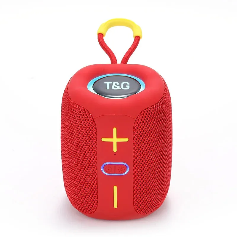 Portable Bluetooth Speaker Wireless Speakers 1200mAh Waterproof Mini Bass Column AUX TF BT Loud Speaker With LED Light