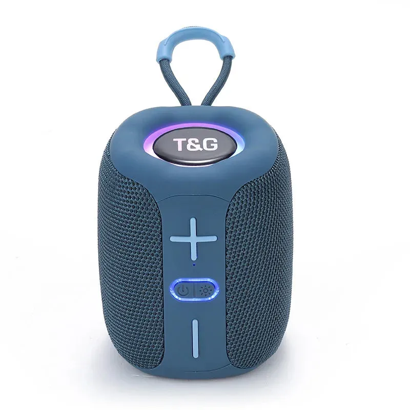 Portable Bluetooth Speaker Wireless Speakers 1200mAh Waterproof Mini Bass Column AUX TF BT Loud Speaker With LED Light