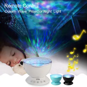 Premium Ocean Wave LED Projector Lights Speaker with Remote control