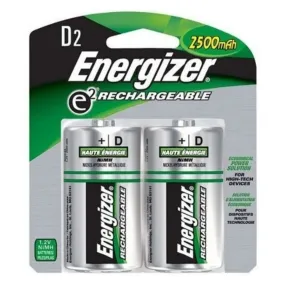 Rechargeable Batteries Energizer ENRD2500P2 HR20 D2 2500 mAh