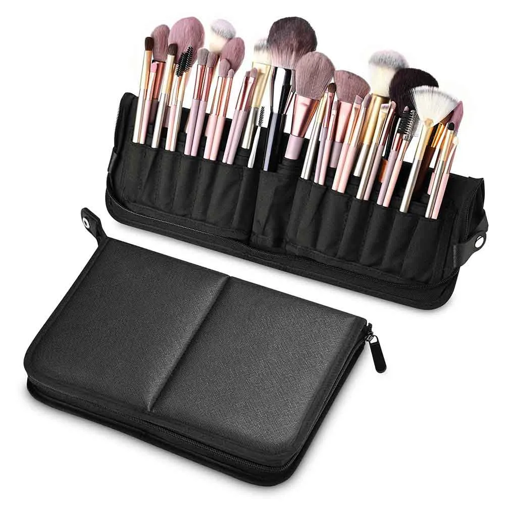 TheLAShop Makeup Brush Holder Stand Up Travel Bag 29-Pocket