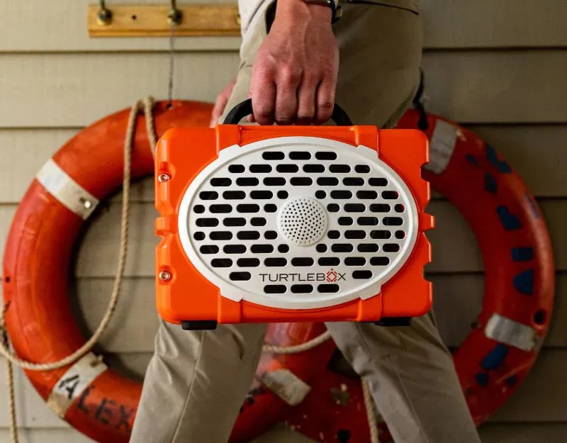 Turtlebox Outdoor Bluetooth Waterproof Gen 2 Portable Speaker in Orange