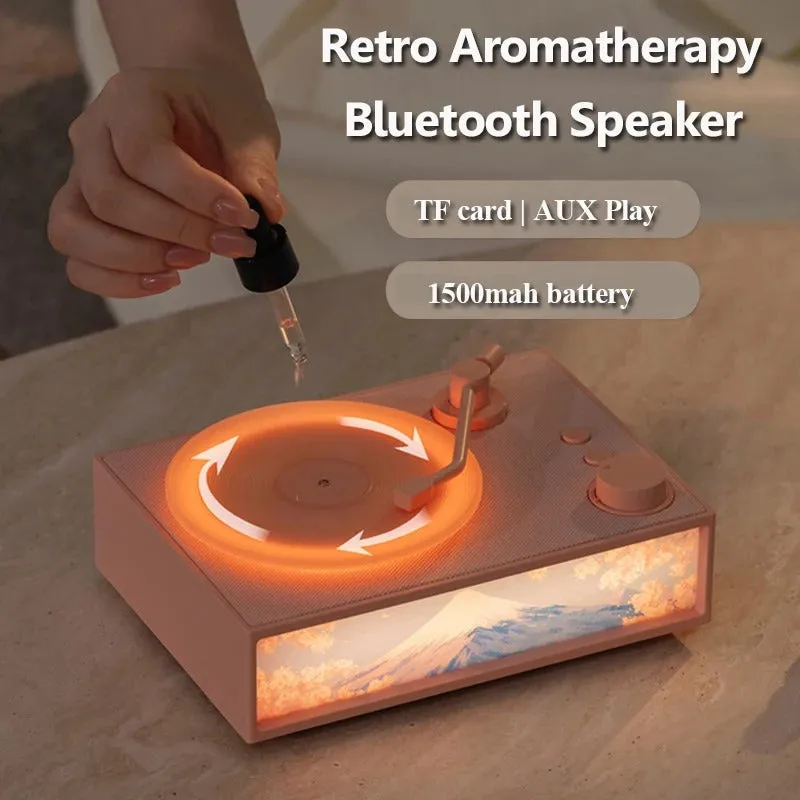 Vintage Design & LED Mood Lighting Wireless Aromatherapy Speaker