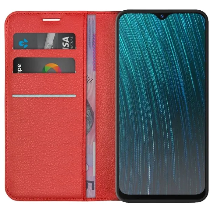 Wallet Case for Oppo AX5S - Red