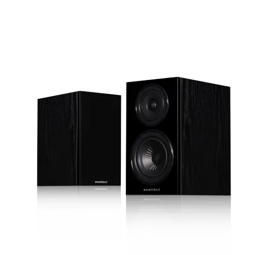 Wharfedale Diamond 12.0 Bookshelf speaker Compact 2 way with rear port (Pair) Black Oak