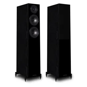 Wharfedale Diamond 12.3 Floor standing Speaker (pair) Black Oak Open Box Clearance